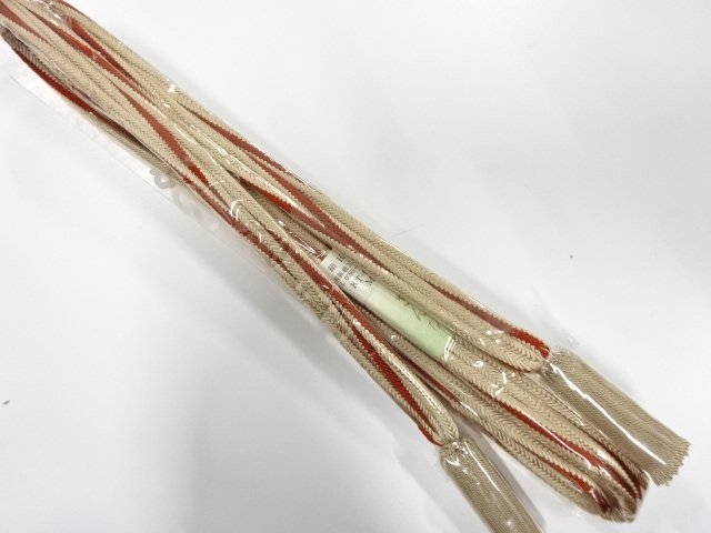 未使用品　正絹　撚り房　手組帯締め
